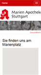 Mobile Screenshot of marien-apotheke-stuttgart.de